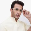 computer eyewear-champaine color man model